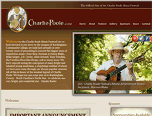 Tablet Screenshot of charlie-poole.com